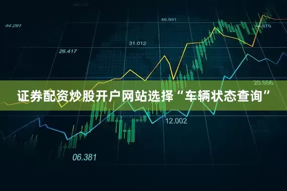 证券配资炒股开户网站选择“车辆状态查询”