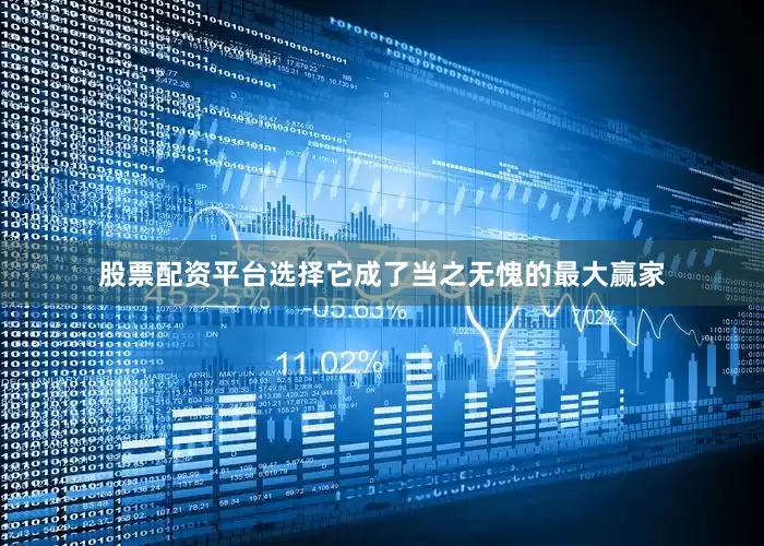 股票配资平台选择它成了当之无愧的最大赢家